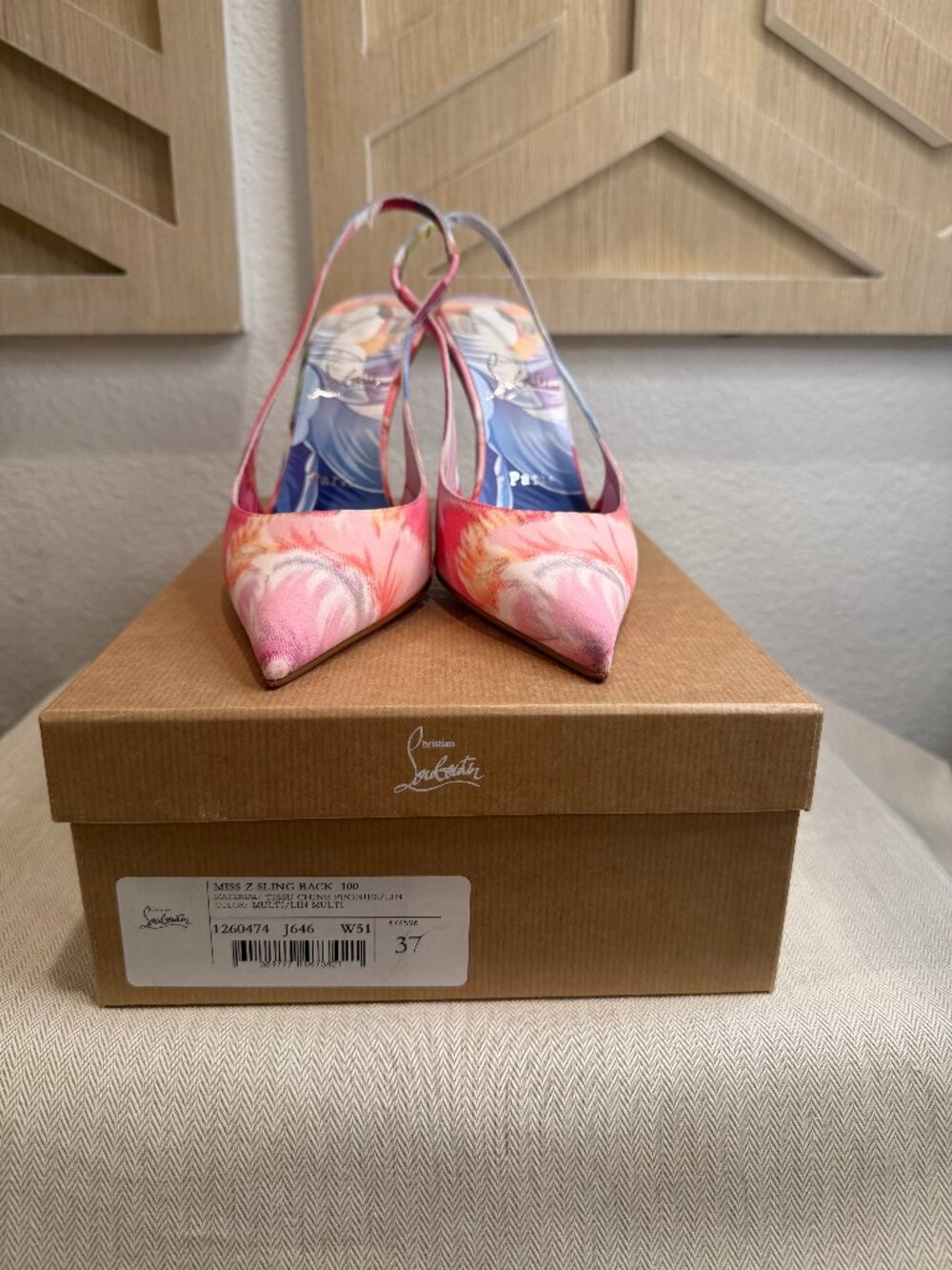 Christian Louboutin Miss Z Sling Back 100 (EU 37)